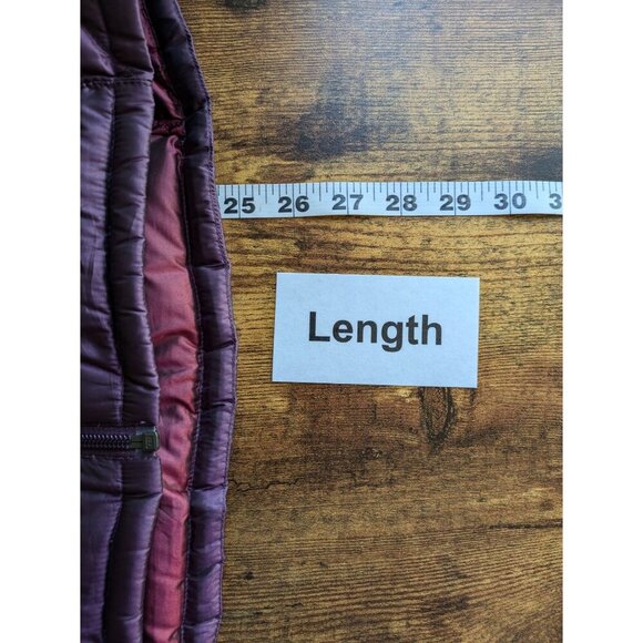 Bernardo Womens Goose Down Puffer Vest Small Purple Packable Iridescent Quilted - Picture 7 of 8